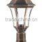 plastic and cheap lassic bollard light/ outdoor wall light/classical and vintage garden light/post lantern light/IP44 plastic