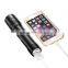 2600/3000mah outdoors sports design torch shape mobile portable power bank charger for cell phone for iphone for samsung tablets