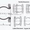 Rubber expansion joint for protecting valves