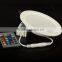 Ultra slim 24Color 10W RGB round LED Panel Light with factory price