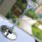 2015 new design lead free clear crystal 270ml wine glasses