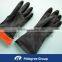 safety industrial rubber latex glove black