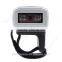 Portable Bluetooth Barcode Scanner Bar Code Reader Long Scan Wearable For PC IOS