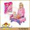 Doll plastic baby racking bed set for kids have fun