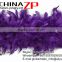 Gold Supplier ZPDECOR Factory High Quality 40 GramWeight Cheap in Stock Dyed Eggplant Turkey Feathers Plumage Chandelle Boas