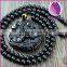 45x10mm black dragon phoenix obsidian pendant