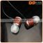 Factory oem wood shell earphone in ear 3.5 mm jack high sound quality wire music headphone