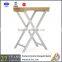 Folding wood side table for wholesale