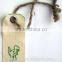 Soft leather hangtag/swing tag for leather jacket