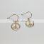 Trend earring 2016 earring hypoallergenic peace symbol earring women
