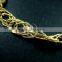 19cm raw brass faceted rhombic link fashion DIY bracelet supplies 1900078