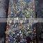 Rectangle Marble Inlay Table Tops, Green Pietra Dura Table Top Flower Degins