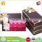 High quality rectangle custom carving rose soap flower gift packaging box with ribbon lid