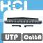 Network Solution 1U 24 Port Cat 6A Unshielded UTP Snap-In Type Discrete Patch Panel