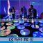 wifi control portable rechargeable shaped sensitive interactive led round dance floor