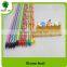 plastic bristle broom with wood stick very best quality from china supplier