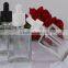 french square glass perfume dropper bottle with 15ml 30ml