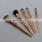 Professional cute makeup brush sets 5pieces metal handle soft synthetic kabuki make up brushes set