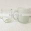 200ml food grade clear glass drinking empty cup with handle