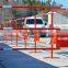 French power coated Steel road traffic barricade wholesale with reflection sticker