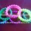 Personalized camouflage braided silicone bracelet