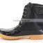 Women Stitching Lace Up Side Zip Waterproof Insulated Boot