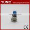LA16JS 16mm momentary/alternate Stanless Steel/brass crust material 3A/250VAC 5 pin metal button push button switch