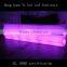 led illuminated white portable bar table