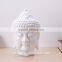 Customized plastic Buddha statue white resin