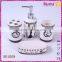 white 4 pcs ceramic hotel bathroom accessories set