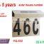 Stainless steel solar led address light,house number plate