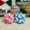 colored textile ball toys for dog pet