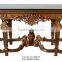 Luxury Living Room Furniture Sets Large Console Table With Framed Mirror