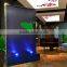 indoor project decorative waterfall with company logo