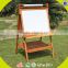 2017 wholesale kids wooden double sided ease portable children wooden double sided easel best wood double sided easel W12B104