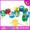 Hot sale preschool intelligent stacking blocks wooden toy blocks for toddlers W13D095