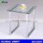 Modern furniture metal legs kitchen table, round glass dining table