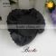 Handmade wholesale cheap rhinestone fringe black fabric flower shoe clip