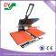 Auto open two plates sublimation print t shirt press heat printing machine