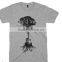 Top Quality O Neck gray Customize Cotton Printing T Shirt Short Sleeve,Tshirt Printing