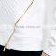 Fashion mens sweatshirt blank white side zipper sweatshirt blank two sided zipper