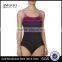 Womens One Piece Swimsuit Custom Color Striped Shelf Bra Square Neck Women Swimwear Built In Padding Front Lining Bodysuit