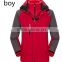 2017 Custom printing men outdoor sports long sleeve waterproof 3-in-1winter jackets