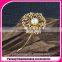 Fashion natural pearl inlay zircon shawl brooch buckle