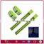 highly reflective safety slap wrap hook and loop armband with two straps under CE EN 13356
