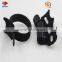 Adjustable white and black back to back cable tie injection hook and loop