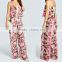 Floral Print Frill Top Strappy Women Jumpsuit for Women