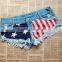 Fashion Flag Prints Women Jeans Summer Shorts