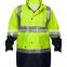 Mens Hi Vis Safety electrician workwear outdoors jacket with reflective stripes