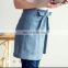 pure flax linen waist apron/short apron /restaurant waiter apron /coffee shop apron